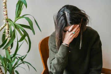 Müde Frau