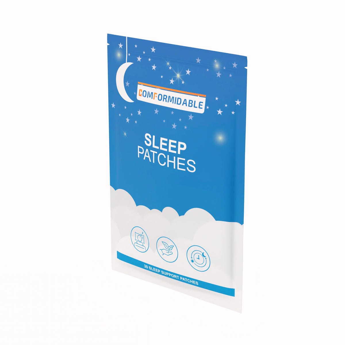 Seitenansicht der Verpackung Comformidable Sleep Patches 30 Stück