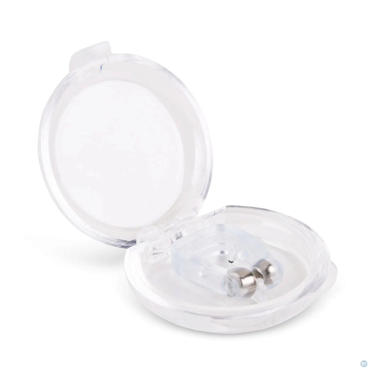 Transparente Aufbewahrungsbox des Comformidable Anti-Schnarch-Kits mit magnetischen Nasenclips