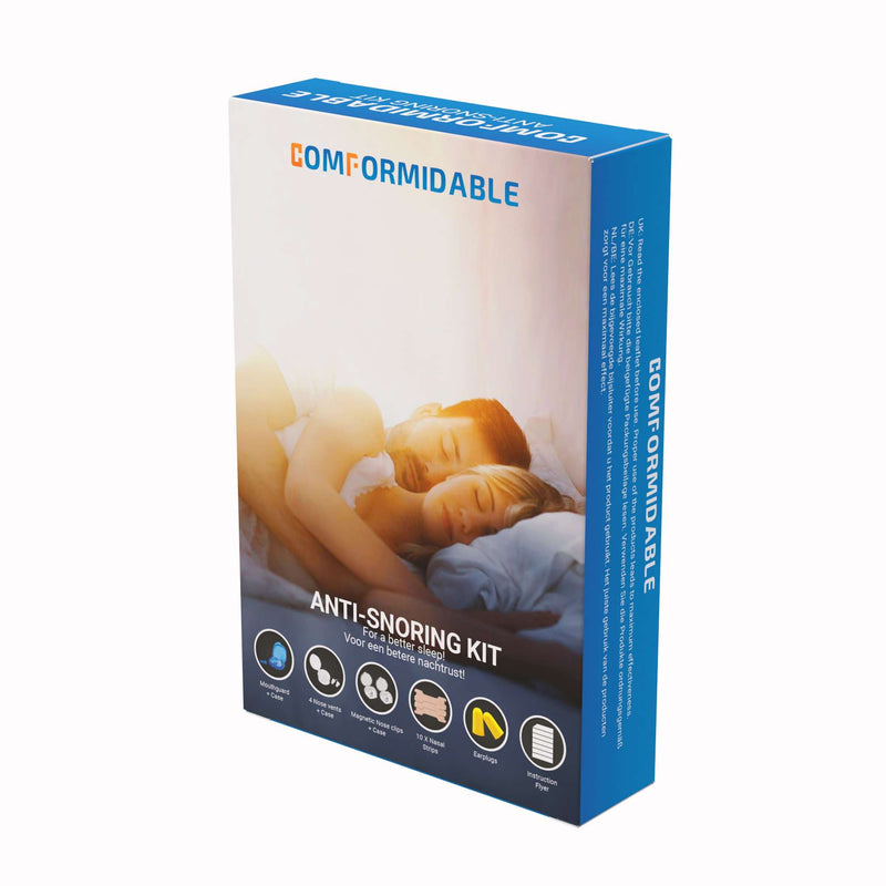 Vorderseite der Comformidable Anti-Schnarch-Kit Verpackung