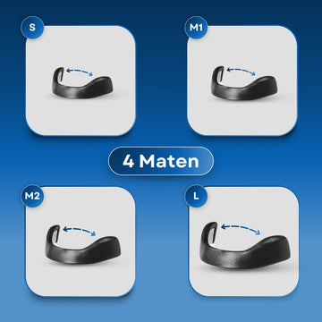 Detaillierte Darstellung des Comformidable-Magnetnasenstegs mit Fokus auf das weiche Material und die anatomische Passform.