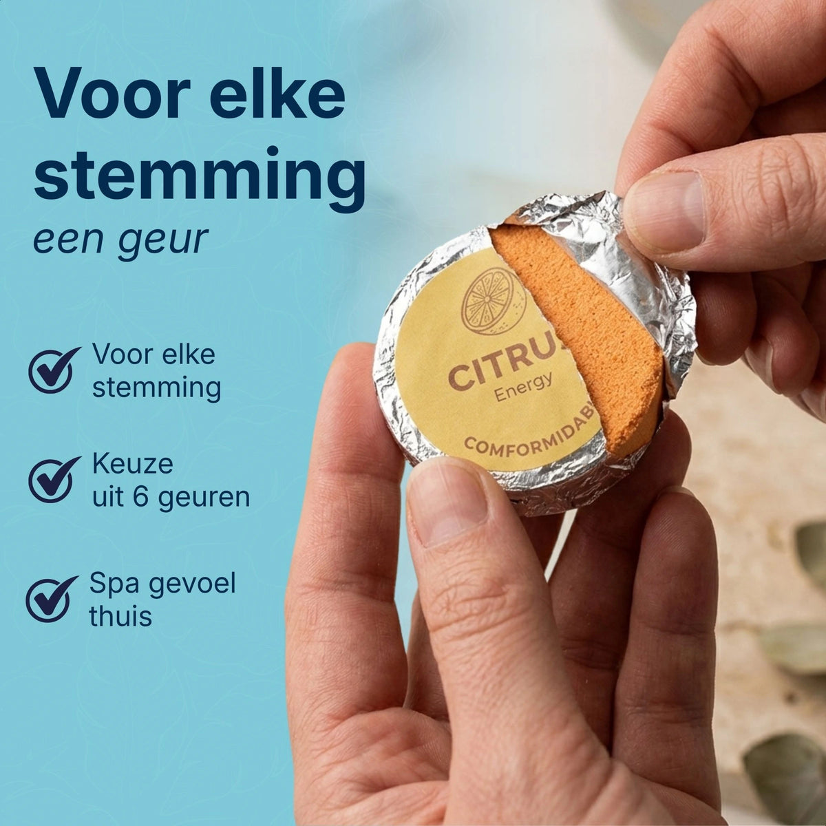 6 verschiedene Shower Steamers, jeder für eine eigene Stimmung